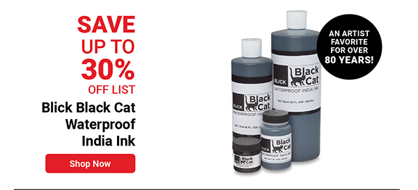 Blick Black Cat Waterproof India Ink