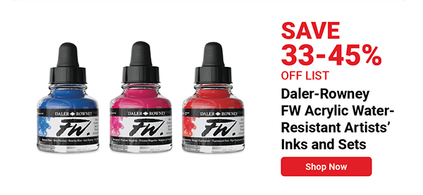 Daler-Rowney FW Acrylic Water-Resistant Artists' Inks and Sets