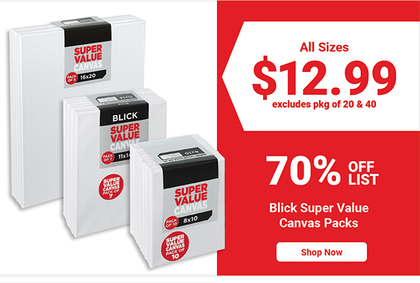 Blick Super Value Canvas Packs