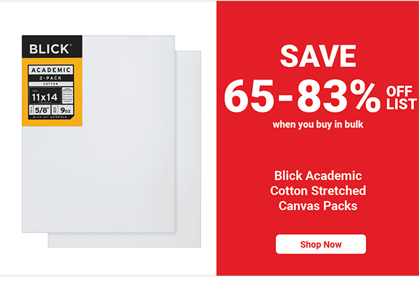 Blick Academic Cotton Stretched Canvas Packs