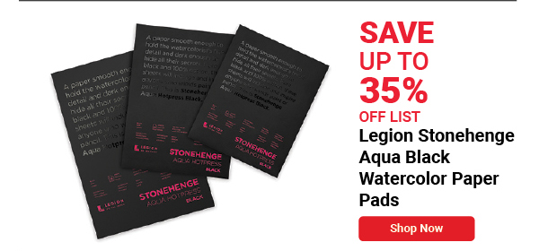 Legion Stonehenge Aqua Black Watercolor Paper Pads