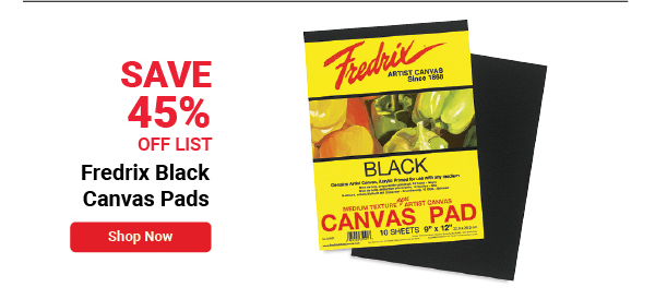 Fredrix Black Canvas Pads