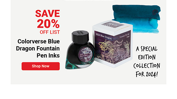 Colorverse Blue Dragon Fountain Pen Inks