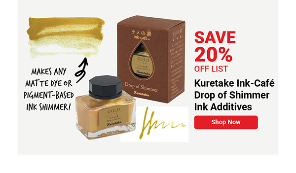 Kuretake Ink-Café Drop of Shimmer Ink Additives