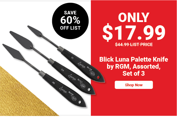 Blick Luna Palette Knife by RGM - Assorted, Set of 3