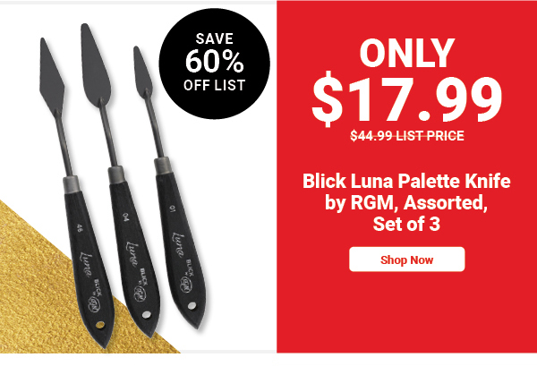 Blick Luna Palette Knife by RGM - Assorted, Set of 3