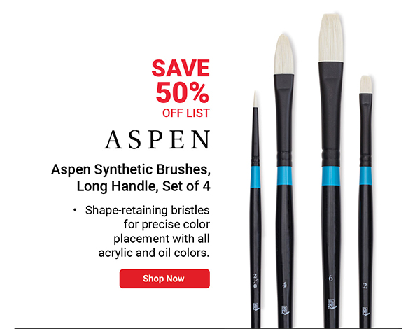 Princeton Aspen Series 6500 Synthetic Brushes - Blick Exclusive, Set of 4