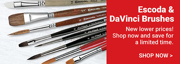 Escoda & DaVinci Brushes - Shop Now >