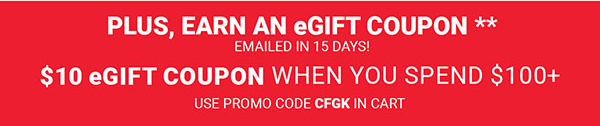 Earn up to $10 eGift Coupon