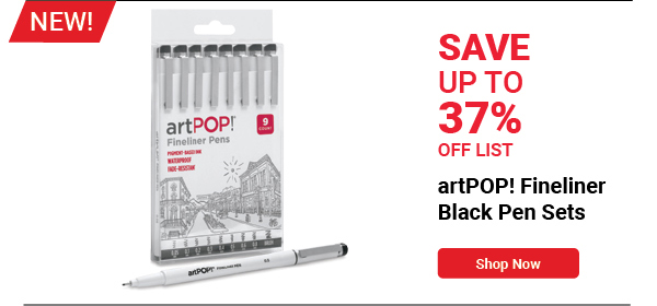 artPOP! Fineliner Black Pen Sets