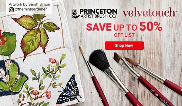 Princeton Velvetouch Synthetic Brushes and Sets