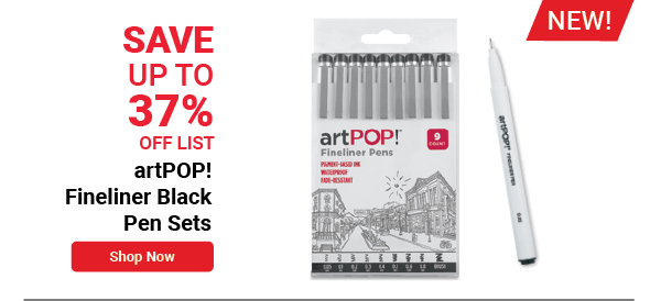 artPOP! Fineliner Black Pen Sets