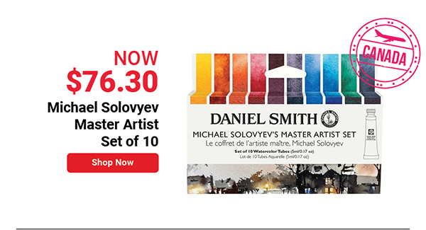 Daniel Smith Extra Fine Watercolor - Michael Solovyev Master Artist, Set of 10, 5 ml, Tubes