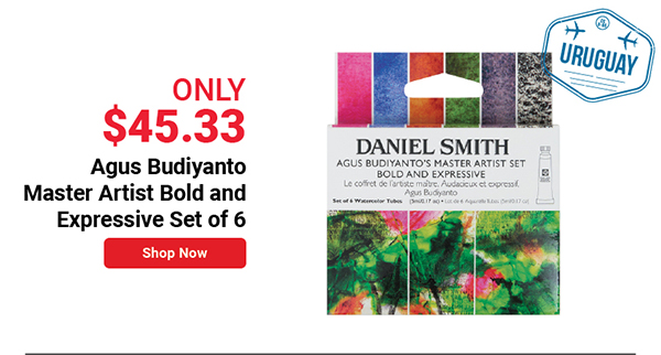 Daniel Smith Extra Fine Watercolor - Agus Budiyanto Master Artist Bold and Expressive, Set of 6, 5 ml Tubes