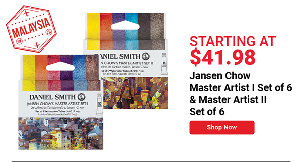 Daniel Smith Extra Fine Watercolor - Jansen Chow Master II, Set of 6, 5 ml, Tube