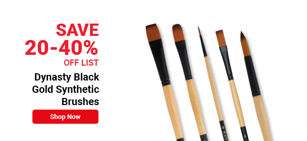 Dynasty Black Gold Synthetic Brushes