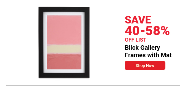 Blick Gallery Frames with Mat