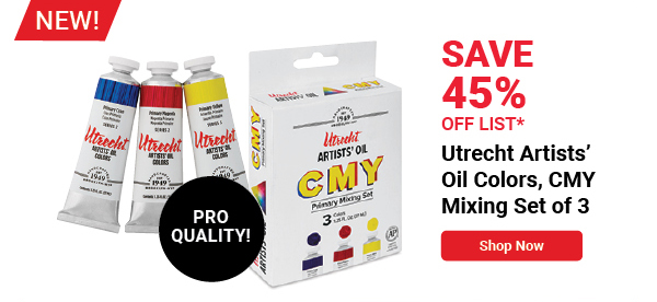 Utrecht Artists' Oil Paint - Set of 3, CMY Mixing Colors, 37 ml