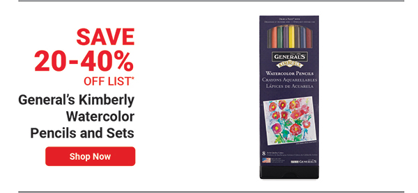 General's Kimberly Watercolor Pencils and Sets