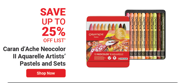 Caran d'Ache Neocolor II Aquarelle Artists' Pastels and Sets