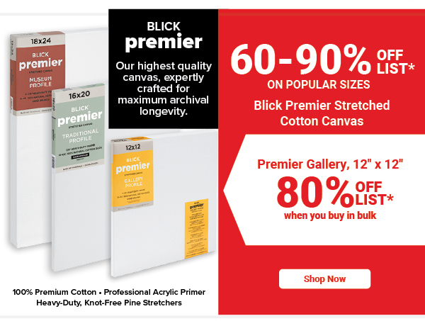 Blick Premier Stretched Cotton Canvas