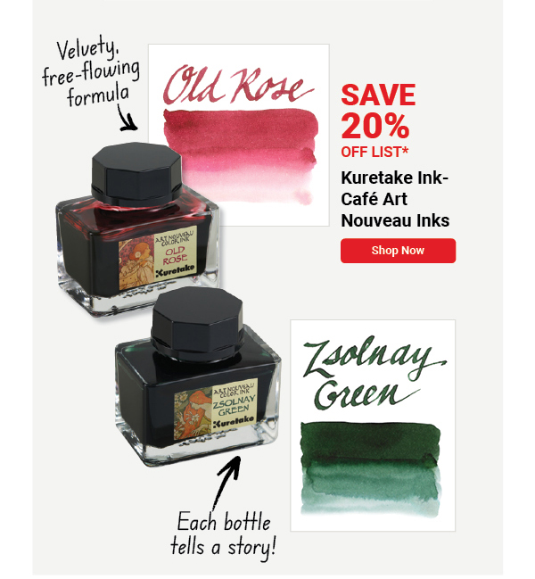 Kuretake Ink-Café Art Nouveau Inks