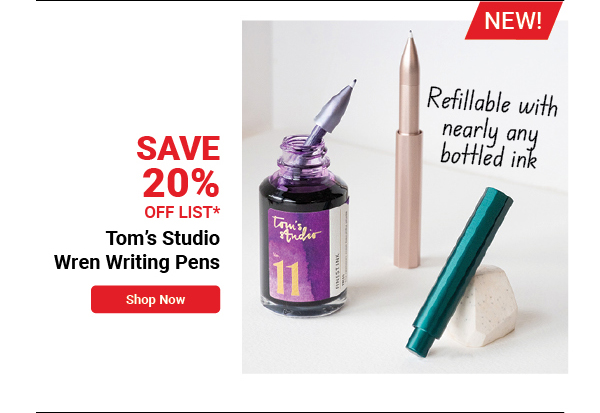 Tom's Studio Wren Writing Pens