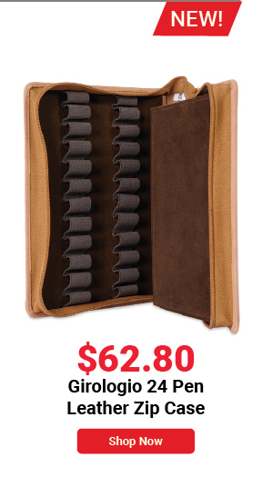 Girologio 24 Pen Leather Zip Case