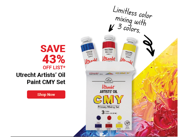 Utrecht Artists' Oil Paint - Set of 3, CMY Mixing Colors, 37 ml