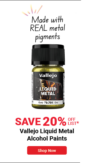 Vallejo Liquid Metal Alcohol Paints