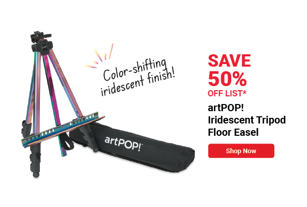 artPOP! Iridescent Tripod Floor Easel