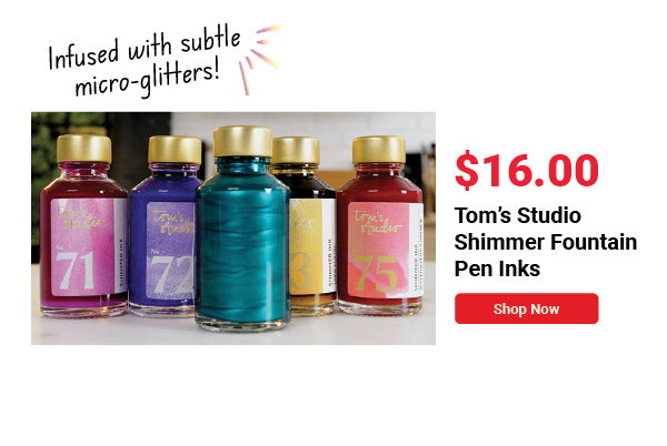 Tom's Studio Shimmer Fountain Pen Inks