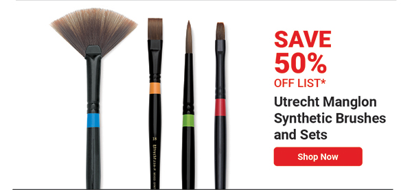 Utrecht Manglon Synthetic Brushes and Sets
