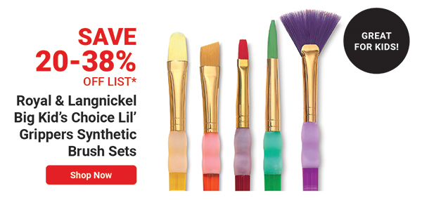 Royal & Langnickel Big Kid's Choice Lil' Grippers Synthetic Brush Sets