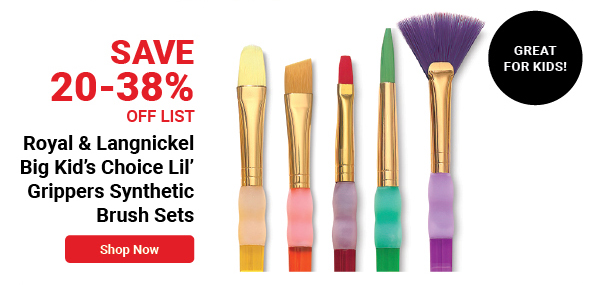Royal & Langnickel Big Kid's Choice Lil' Grippers Synthetic Brush Sets