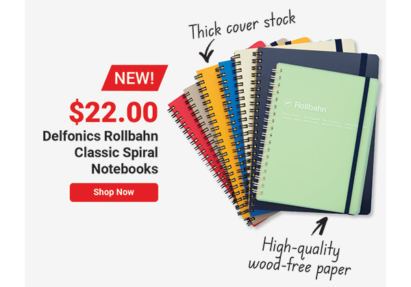 Delfonics Rollbahn Classic Spiral Notebooks