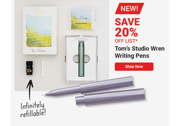 Tom's Studio Wren Writing Pens