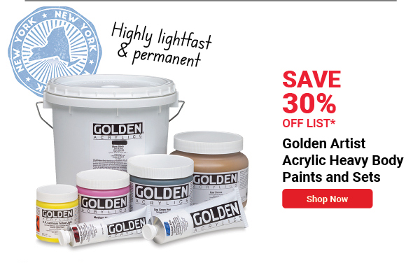 Golden Artist Acrylic Heavy Body Paints and Sets