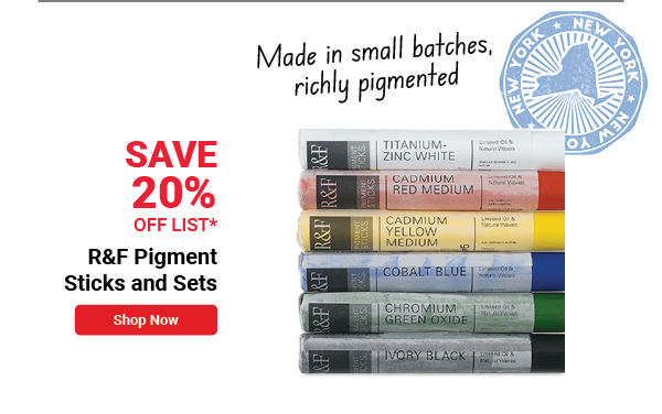 R&F Pigment Sticks and Sets