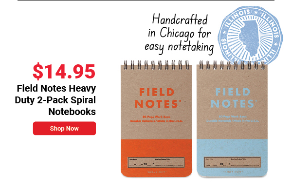 Field Notes Heavy Duty 2-Pack Spiral Notebooks