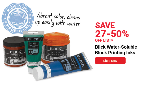Blick Water-Soluble Block Printing Inks