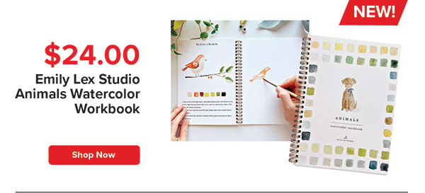 Emily Lex Studio Animals Watercolor Workbook