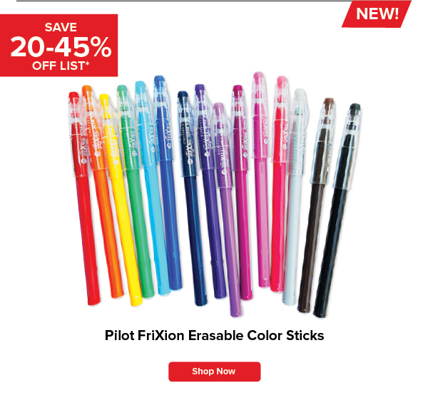 Pilot FriXion Erasable Color Sticks
