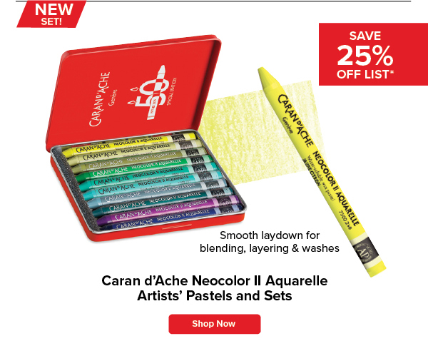 Caran d'Ache Neocolor II Aquarelle Artists' Pastels and Sets