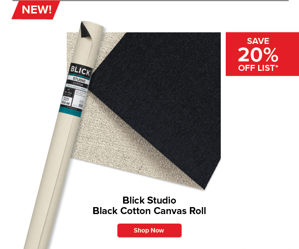 Blick Studio Black Cotton Canvas Roll