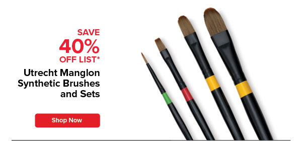 Utrecht Manglon Synthetic Brushes and Sets
