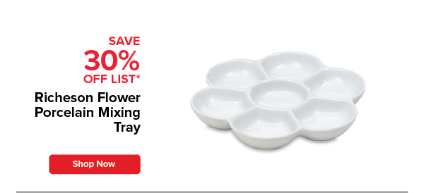 Richeson Flower Porcelain Mixing Tray