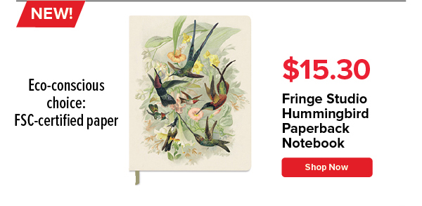 Fringe Studio Hummingbird Paperback Notebook