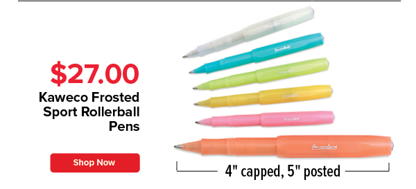 Kaweco Frosted Sport Rollerball Pens