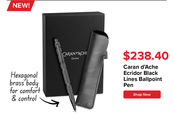Caran d'Ache Ecridor Black Lines Ballpoint Pen